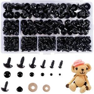 520 pcs Plastic Safety Eyes and Noses Crochet Anigurumi NIP
